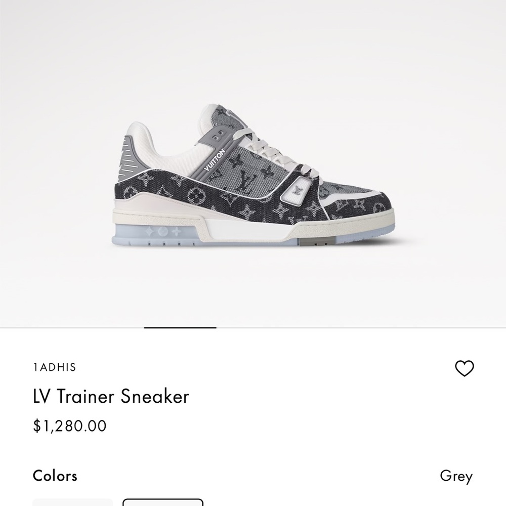 LV Trainer Sneaker - Gray